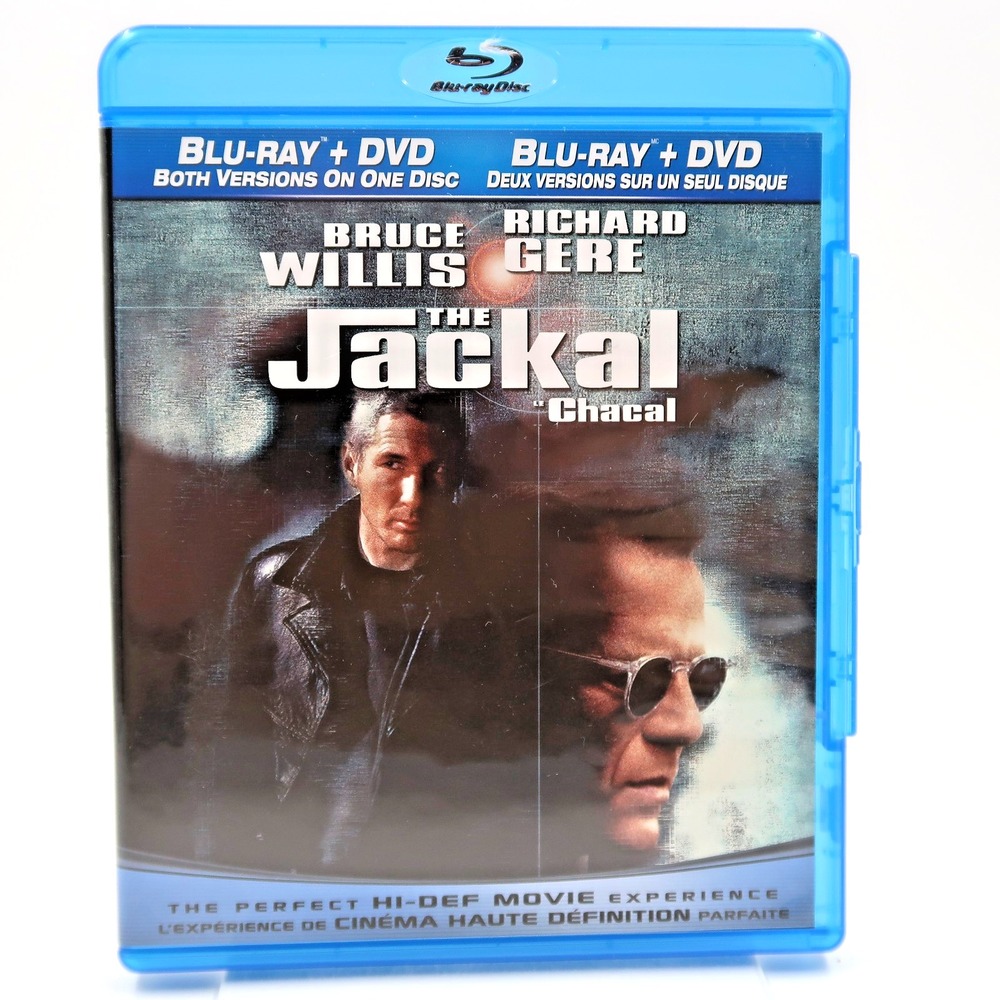 The Jackal Blu-ray DVD 1997 Bruce Willis Richard Gere Action Crime Movie